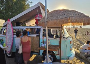 Coco Van parked at Locarno Beach Vegan Night Market at Coco Van Ice Cream Rolls - ไอติมกะทิ in Vancouver