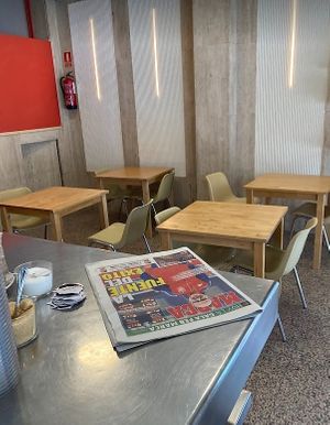 Interior space at POTE café-bar in Madrid