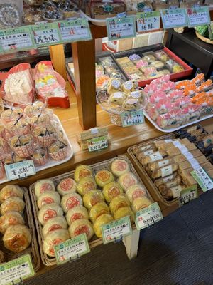 Many vegan baked goods  at Kapok Vegetarian Bakery in Taipei
