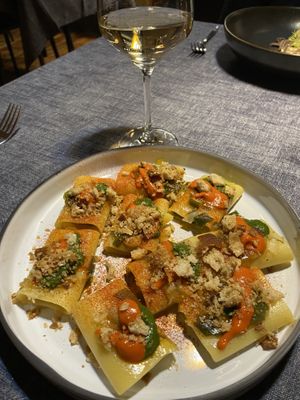 Pacchero con crema di peperoni  at Soul Kitchen - Creatività Vegetale in Turin