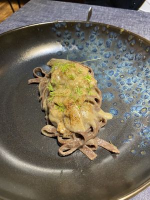 Tagliatelle al cacao con porcini at Soul Kitchen - Creatività Vegetale in Turin