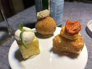 Some of the appetizers  at Soul Kitchen - Creatività Vegetale in Turin