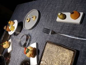 entries of the experience menu at Soul Kitchen - Creatività Vegetale in Turin