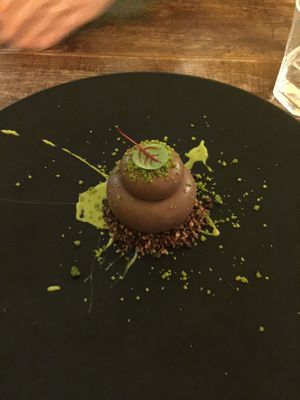 Aforementioned chocolate dessert  at Soul Kitchen - Creatività Vegetale in Turin