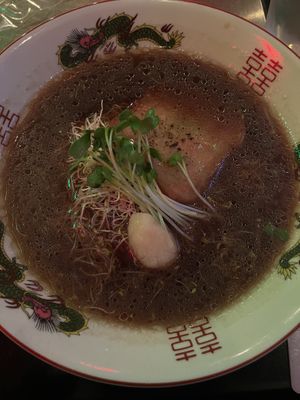 Soy sauce ramen  at NEOShinjuku Atsushi in Tokyo