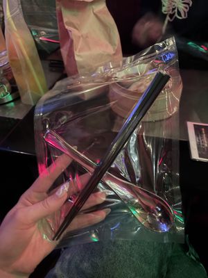 how you get your utensils lol   at NEOShinjuku Atsushi in Tokyo