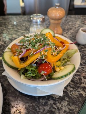 Mixed salad at Mama's & Leonies in Sheffield