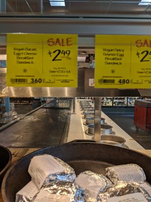 Breakfast sandwiches! at Whole Foods Market in Oxnard