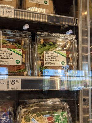 Vegan deli sandwiches at Whole Foods Market in Oxnard