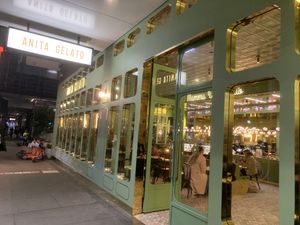 Outside  at Anita Gelato  in Canberra