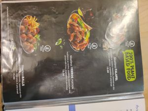 Meatless menu p2 at Gyros Chania in Crete