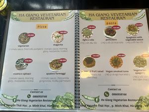 Menu  at Ha Giang Vegetarian Restaurant in Ha Giang