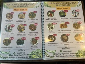 Menu  at Ha Giang Vegetarian Restaurant in Ha Giang