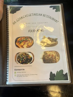 Menu  at Ha Giang Vegetarian Restaurant in Ha Giang