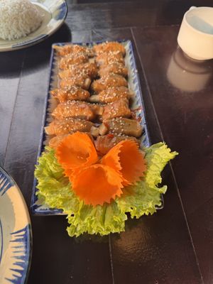 Vegan “ribs"  at Ha Giang Vegetarian Restaurant in Ha Giang