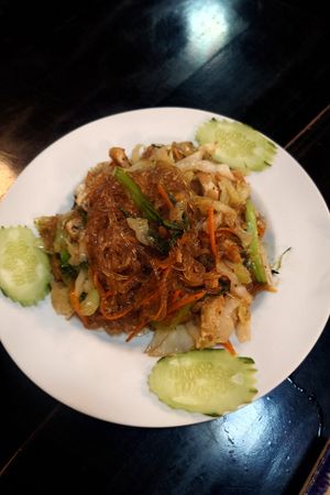 Veggie vermicelli at Ha Giang Vegetarian Restaurant in Ha Giang