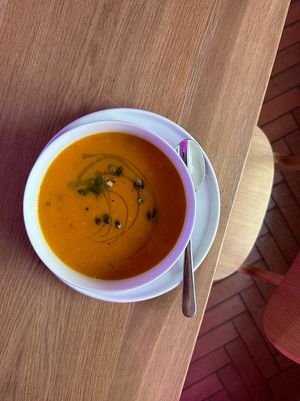 pumpkin soup of the day at Anežka in Prague