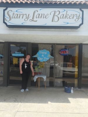 Outside of building. at Starry Lane Bakery in San Diego
