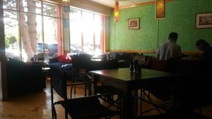 inside the restaurant at El Living in Puerto Natales