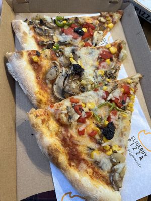 Vegan pizzaa  at Sliceguy Pizza in Istanbul