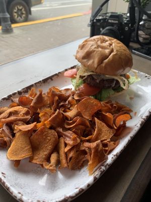 Veggie Burger at New Day Eatery in Port Angeles