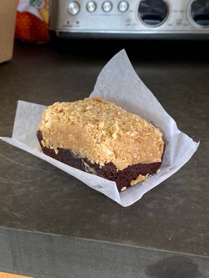 Peanut butter brownie   at New Day Eatery in Port Angeles