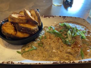 Biscuits and gravy  at New Day Eatery in Port Angeles