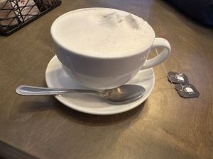 Hazelnut genmaicha   at New Day Eatery in Port Angeles