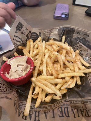 Truffle fries  at New Day Eatery in Port Angeles
