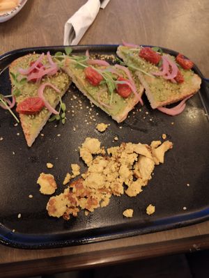 USD 20 for this little portion! at New Day Eatery in Port Angeles