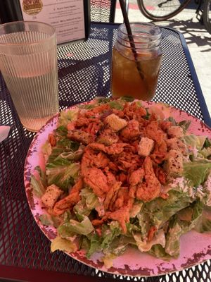 Chyken ceasar, Arnold Palmer   at New Day Eatery in Port Angeles