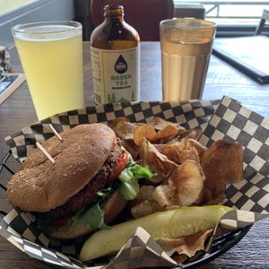 Quinoa Wasabi Burger at New Day Eatery in Port Angeles