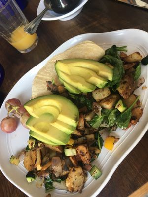 Vegan hash at New Day Eatery in Port Angeles