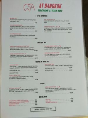 Menù vegan & vegetariano at At Bangkok in Zadar