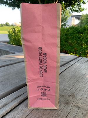 Packaging at Odd Burger in Ottawa