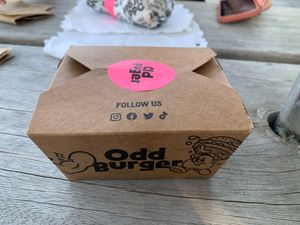 Packaging at Odd Burger in Ottawa