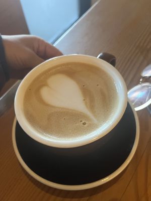 Oat lattee #Veganuary at Mount Currie Coffee Company in Pemberton