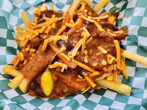 Chili cheese fries ✨delicious  V  at Othello's in Woodland Hills