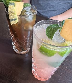 Hausgemachter Eistee und Limonade  at Kaiso Restaurant in Leonberg