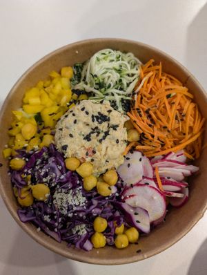 A take-out meal from the fridge section. Selection changes every time. at Chef Veganessa in Kirkland