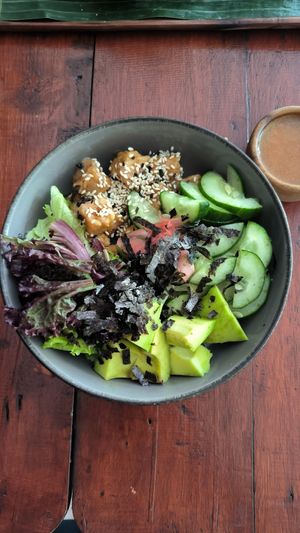 Sushi bowl at My First Cup in Gianyar