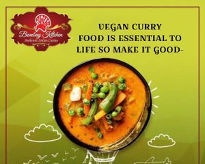 Vegan menu   at Bombay Kitchen in Gordonvale