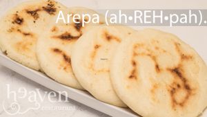 Venezuelan traditional bread! only white corn flower, water and salt naturally vegan and gluten free at Heaven Artisan GF Cuisine in Calgary