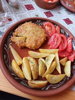 Vegan burger at Tara in Zabljak