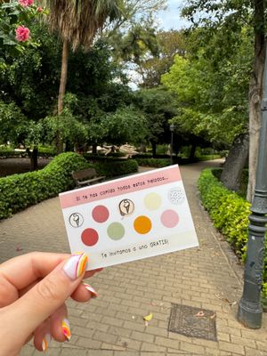 Loyalty card - 10th ice cream for free :) at ArteSana Gelat in Valencia