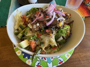 Crazy Relajo Bowl w/Mushrooms  at Three Borders Brunch and Grill in Los Angeles