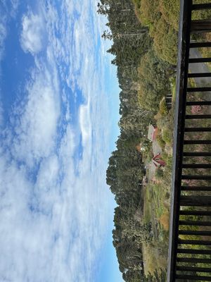 View from balcony   at The Stanford Inn by the Sea in Mendocino