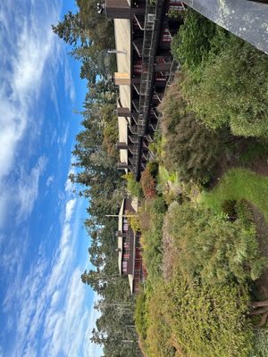 View from balcony  at The Stanford Inn by the Sea in Mendocino