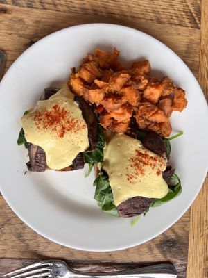 Portobello Benedict   at The Stanford Inn by the Sea in Mendocino