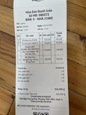   at ChanChan Noodle in Ho Chi Minh City